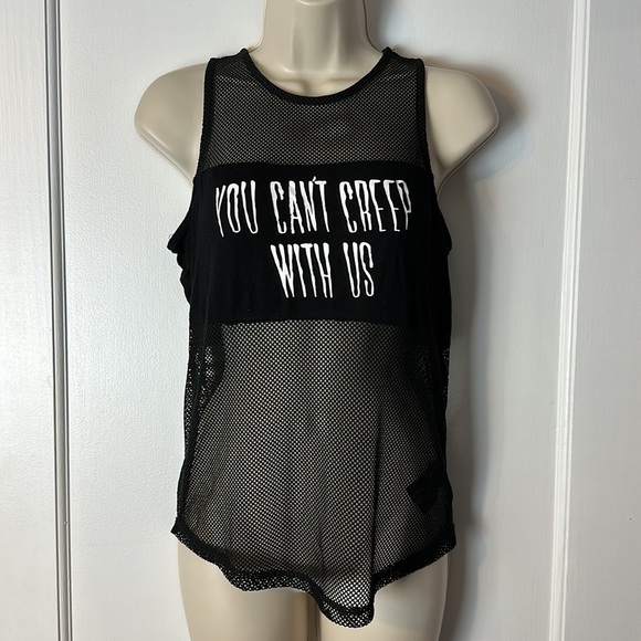 BLACKCRAFT “You Can’t Creep With Us” Mesh Tank XS - Picture 2 of 4